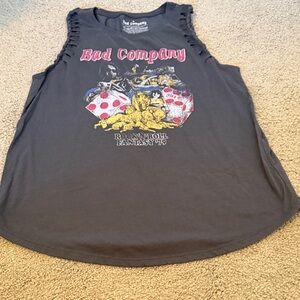 Torrid faded Black Graphic Tank Top with shoulder detail size 0